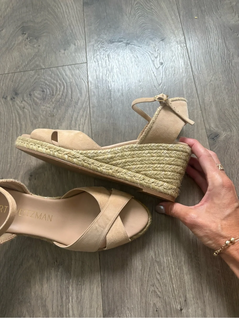 Stuart Weitzman suede crisscross